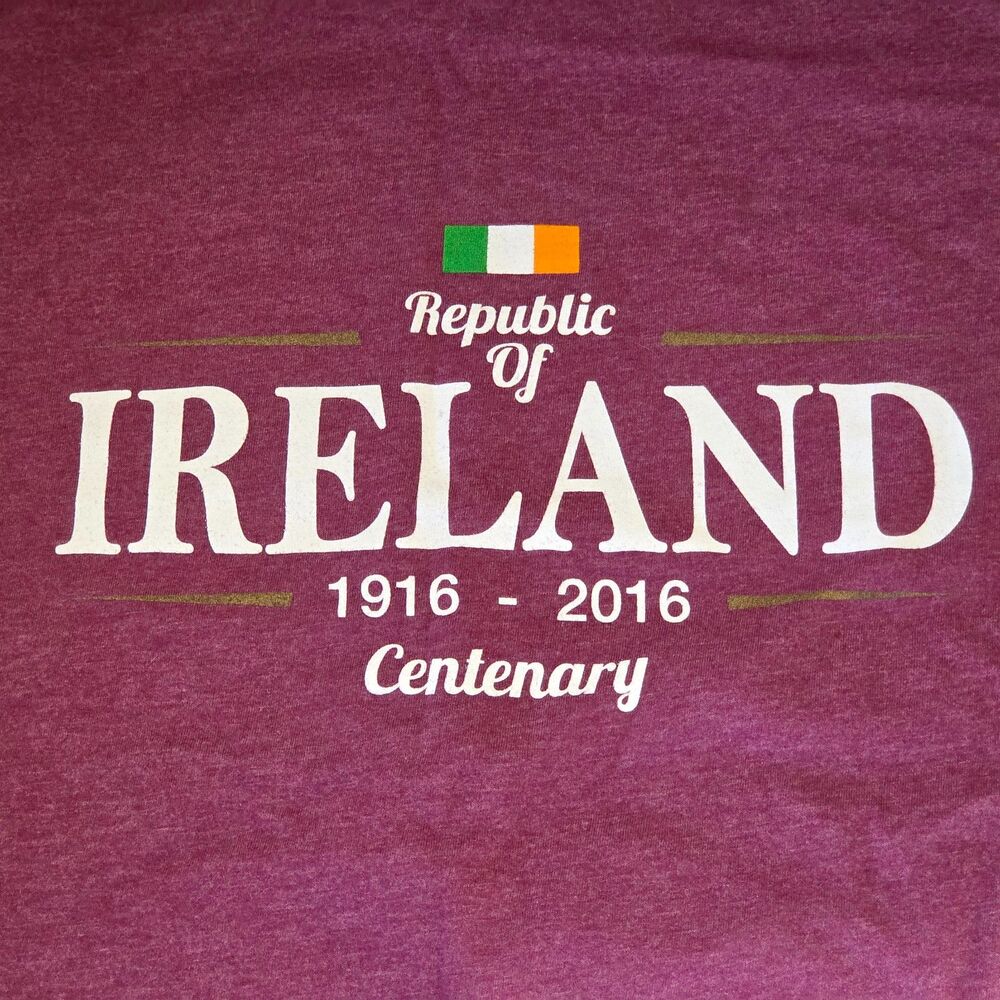 Republic of Ireland Centenary Tee XXL Unisex T-Shirt "1916-2016" Unisex 2XL